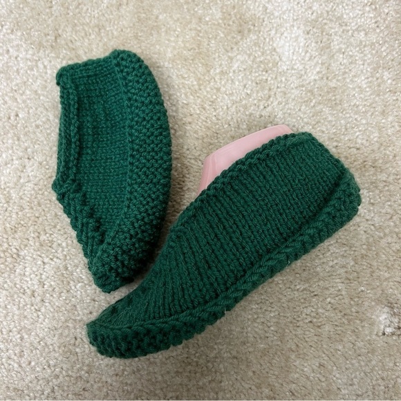 Handmade knit socks slide on ankle socks sz 6-7 - Picture 5 of 6